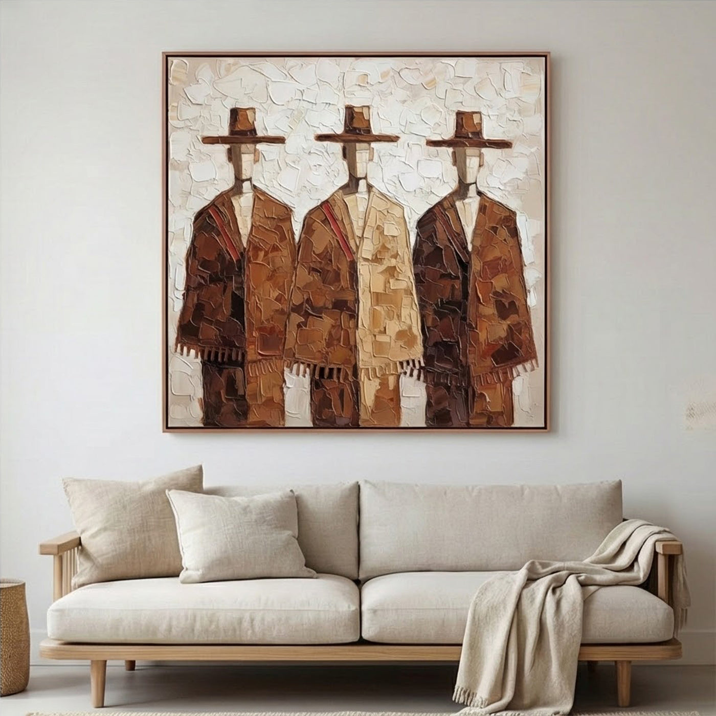 Textured Rustic Trio | Hat Silhouettes