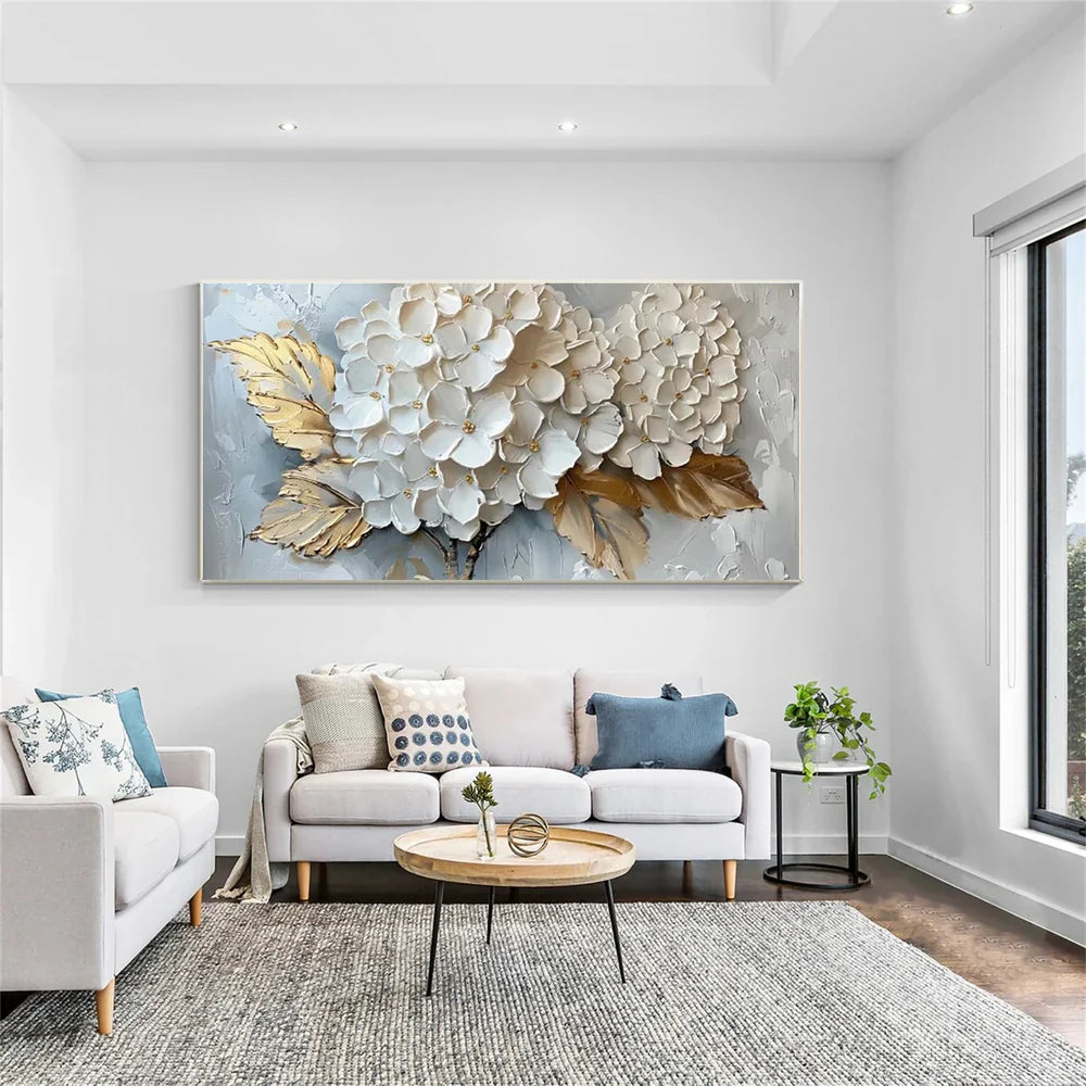 Flower & Tree Textured Abstract Wall Art #SF001