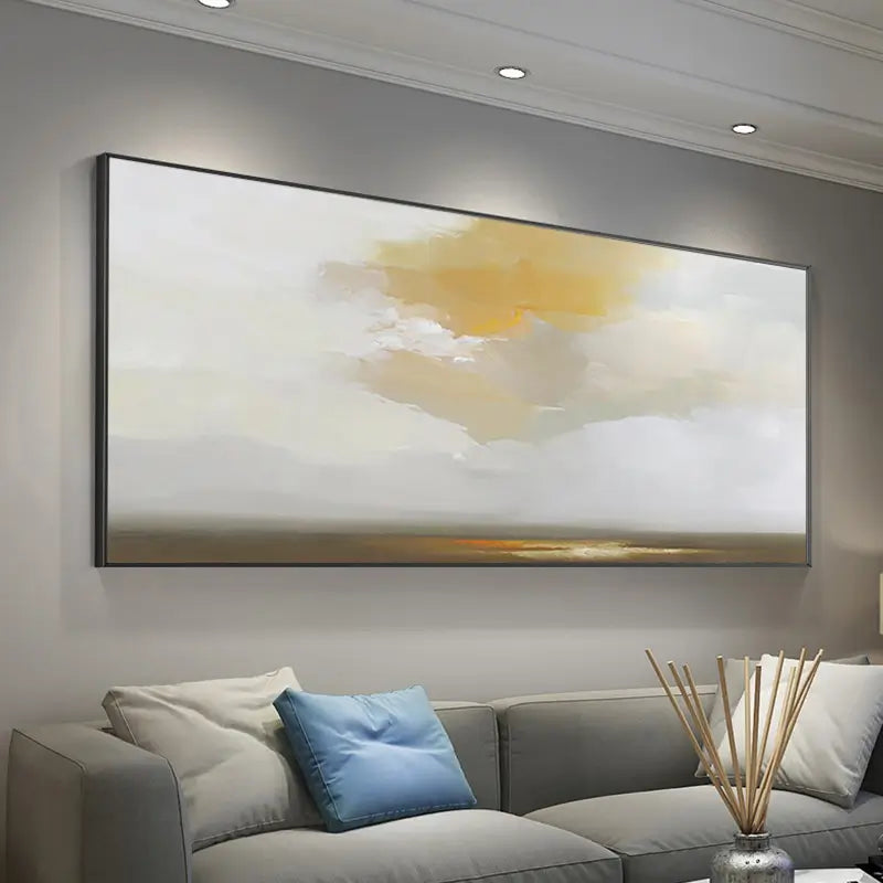 Ocean & Sky Abstract Wall Art #MO071