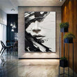 Abstract Portrait Textured Wall Art #PB006
