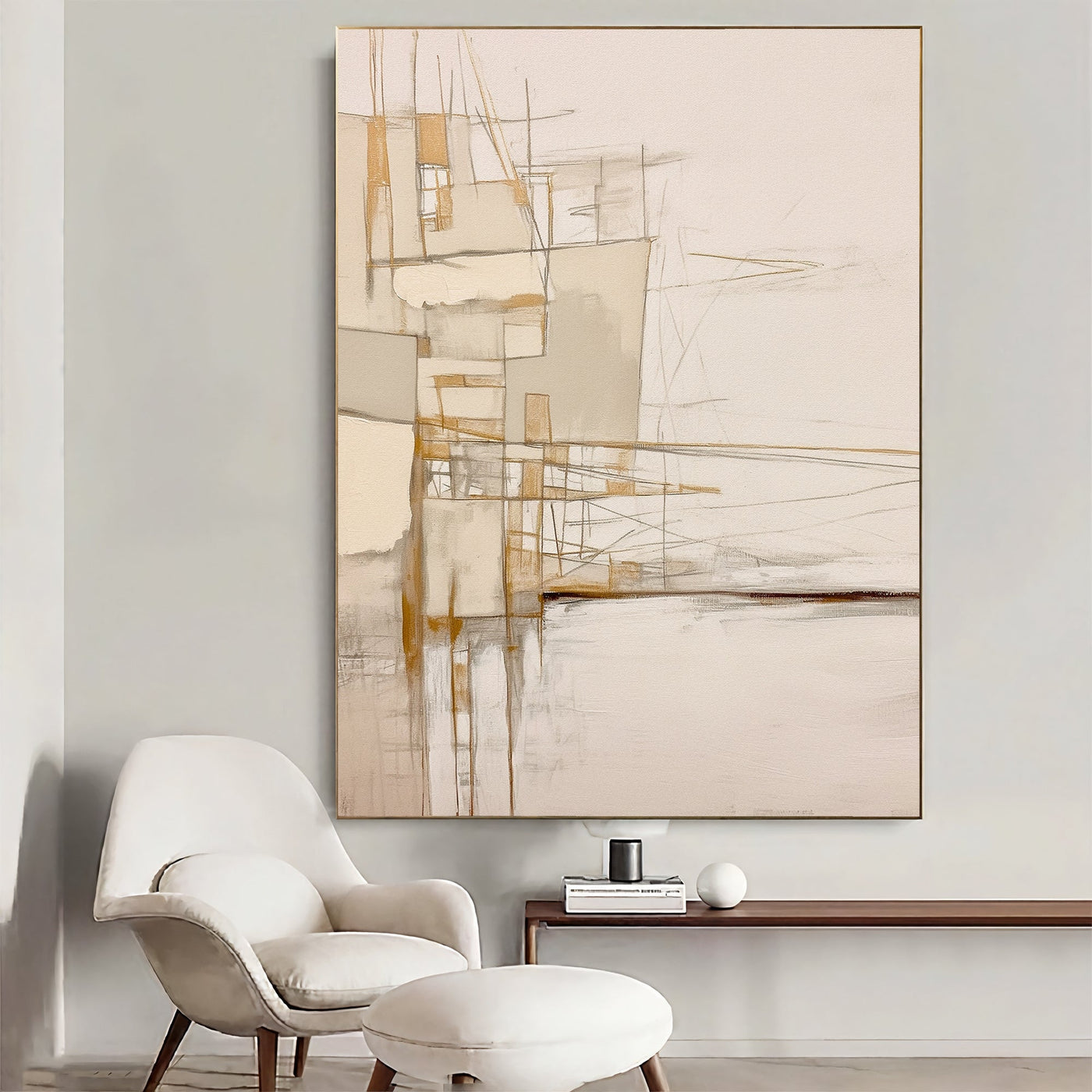 Textured Architectural Elegance | Beige Hues