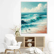 Surfing Sport Art Textured Canvas #PT033