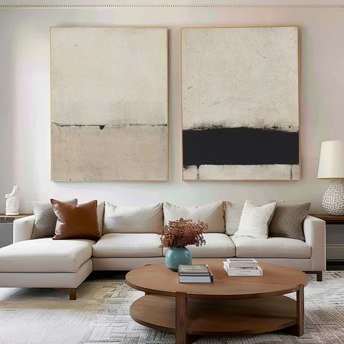 Wabi Sabi Abstract Wall Art Set of 2 #WT051
