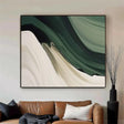 Green Abstract  Wall Art #AT028