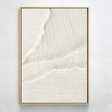 White Minimalist Textured Wall Art #MT056
