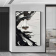 Abstract Portrait Textured Wall Art #PB006