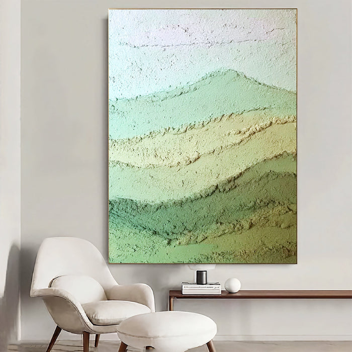 Textured Mint Gradients | Earthy Hues