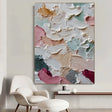 Textured Pastel Undulations | Rouge Accents