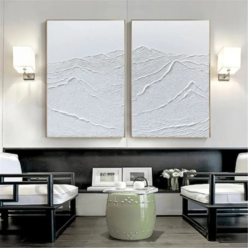 Mountain Textured Wall Art Set of 2 #MS023