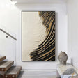 Black and White Minimalist Textured Wall Art #MT111