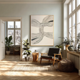 Textured Line Dynamism | Grey Beige