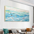 Surfing Sport Art Textured Canvas #PT029