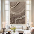 Textured Wave Sophistication | Beige Grey