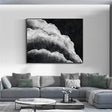 Black and White Minimalist Textured Wall Art #MT071
