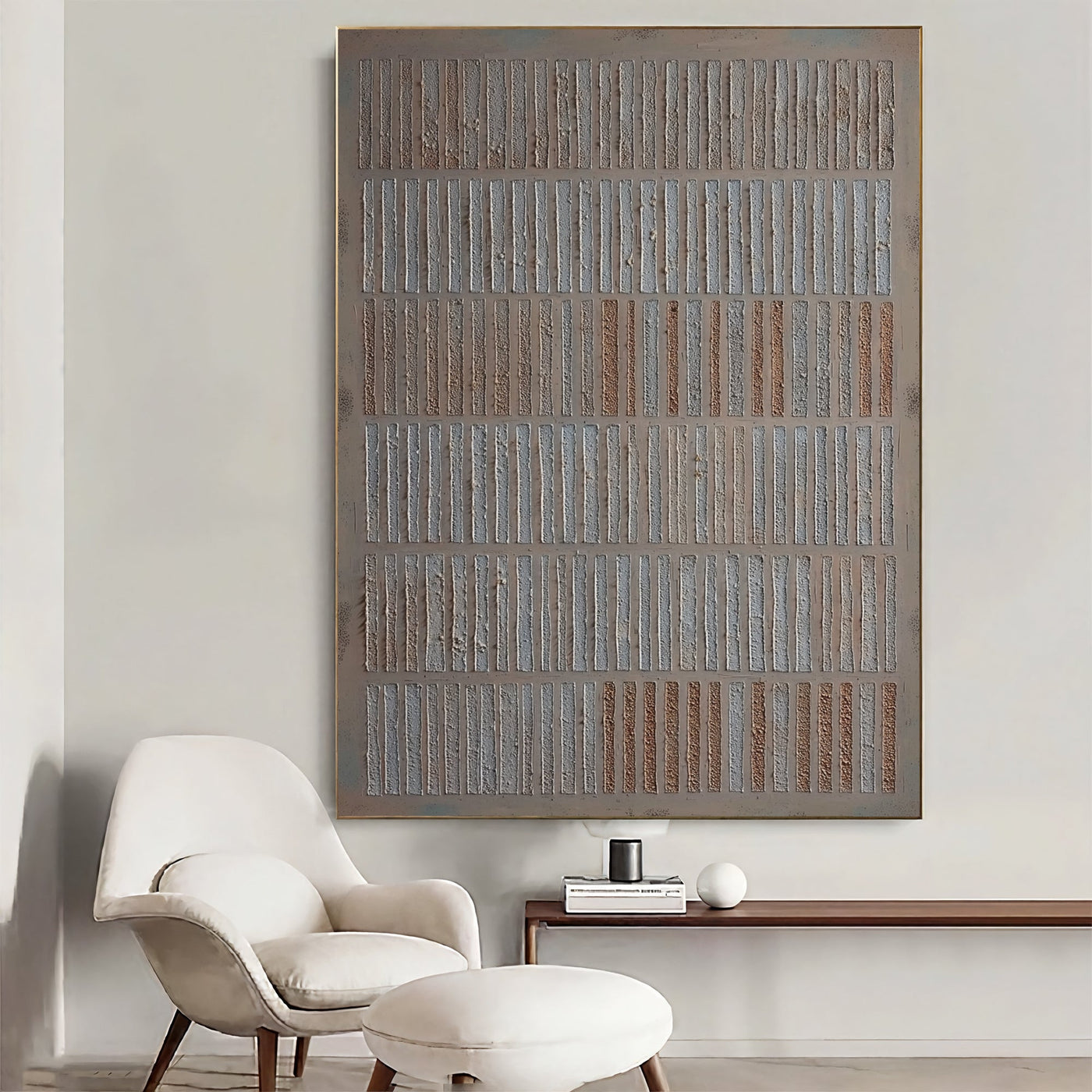 Textured Linear Elegance | Neutral Blend