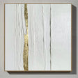 White Minimalist Textured Wall Art #MT123