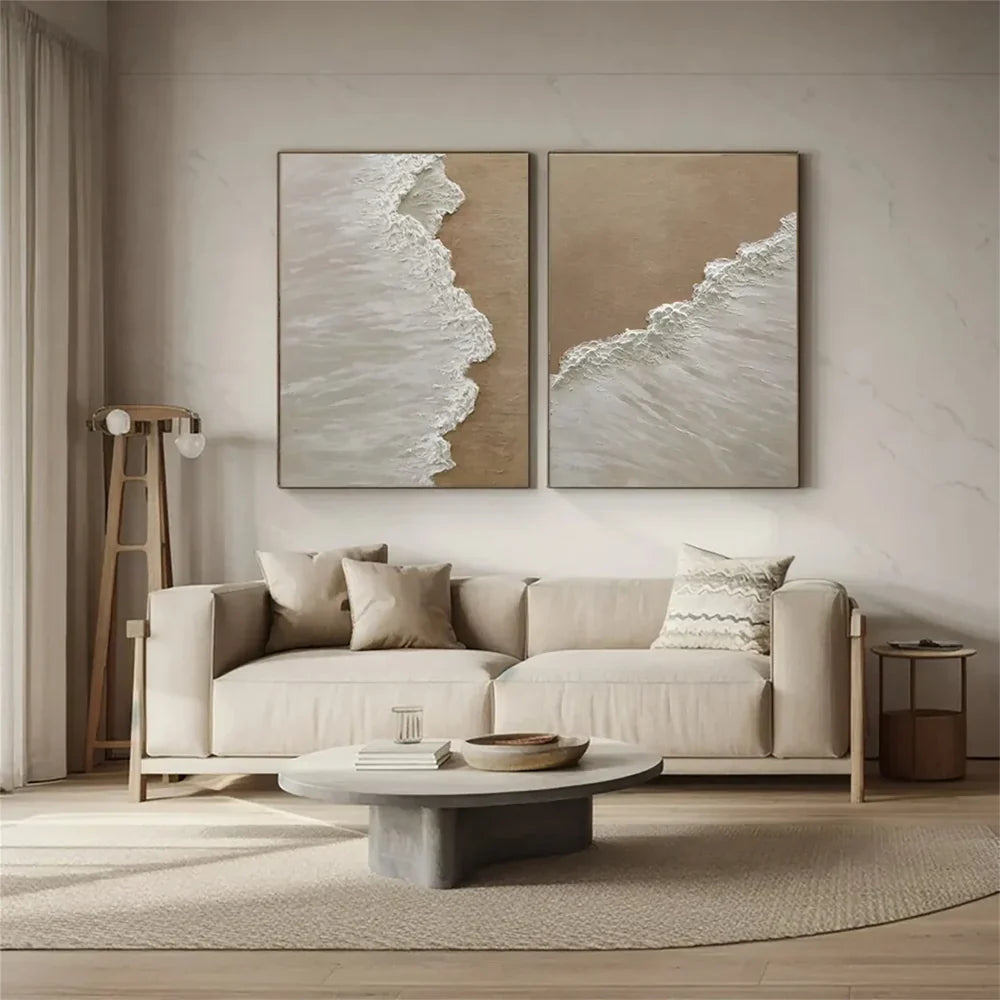 Ocean & Sky Textured Wall Art Set of 2 #MO004