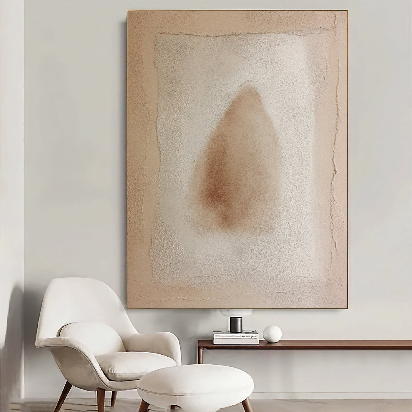 Textured Beige Haze | Earthy Blush