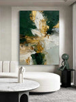 Textured Floral Emerald | Gilded Bloom