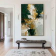 Textured Floral Emerald | Gilded Bloom