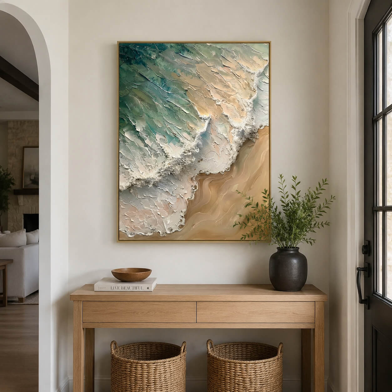 Impressionist Art | Shore Wave Impasto