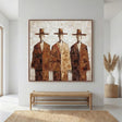 Textured Rustic Trio | Hat Silhouettes