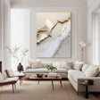 Textured Cream Undulation | Gilded Edges