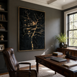Textured Arbor Opulence | Black Gold