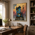 Whimsical Blue House | Nostalgic Charm