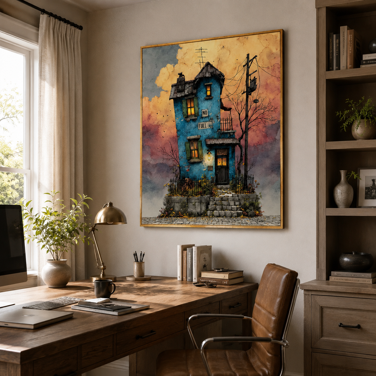 Whimsical Blue House | Nostalgic Charm