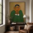 Textured Portrait Opulence | Emerald Gaze
