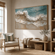 Textured Ocean Opulence | Blue Wave