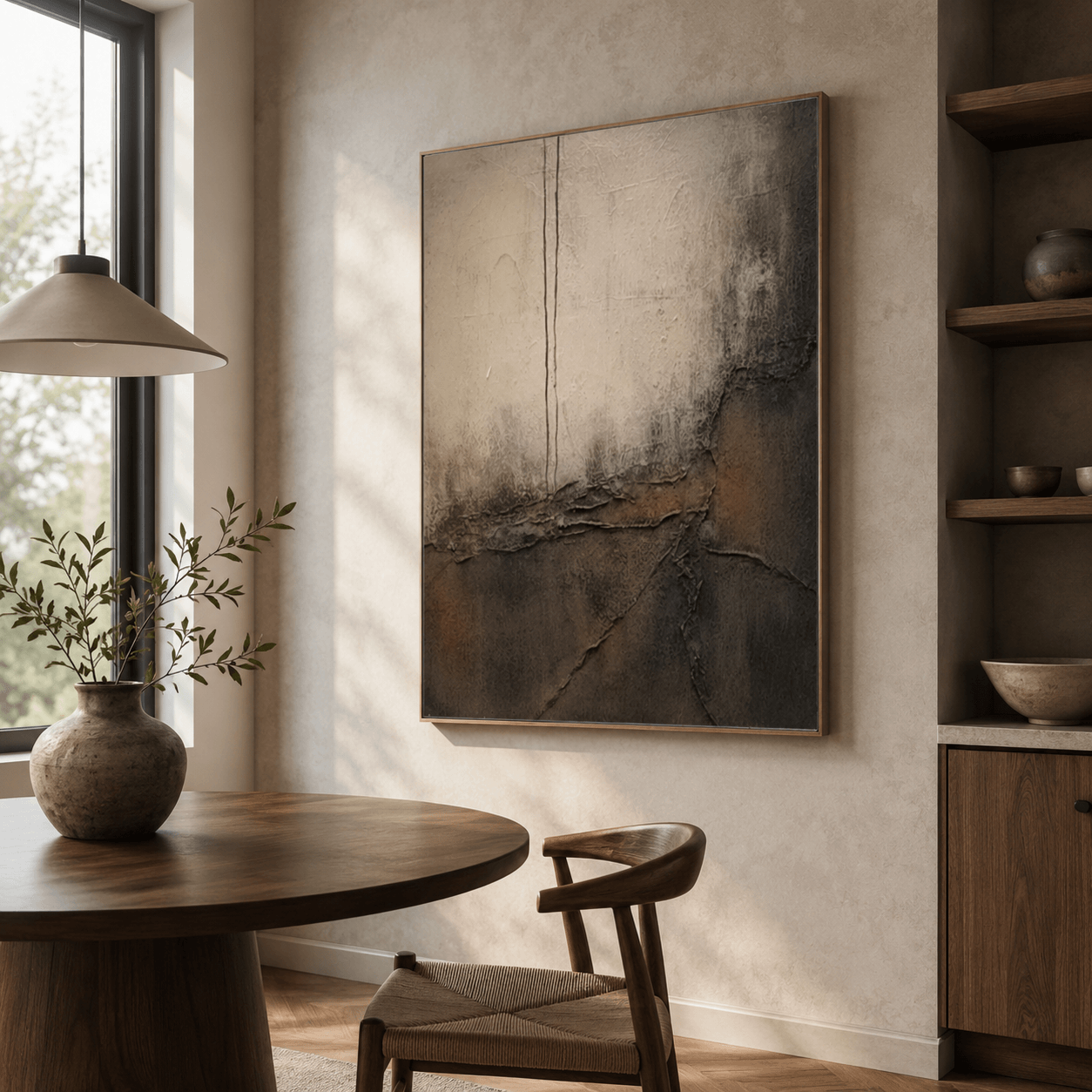 Textured Neutral Elegance | Abstract Depth
