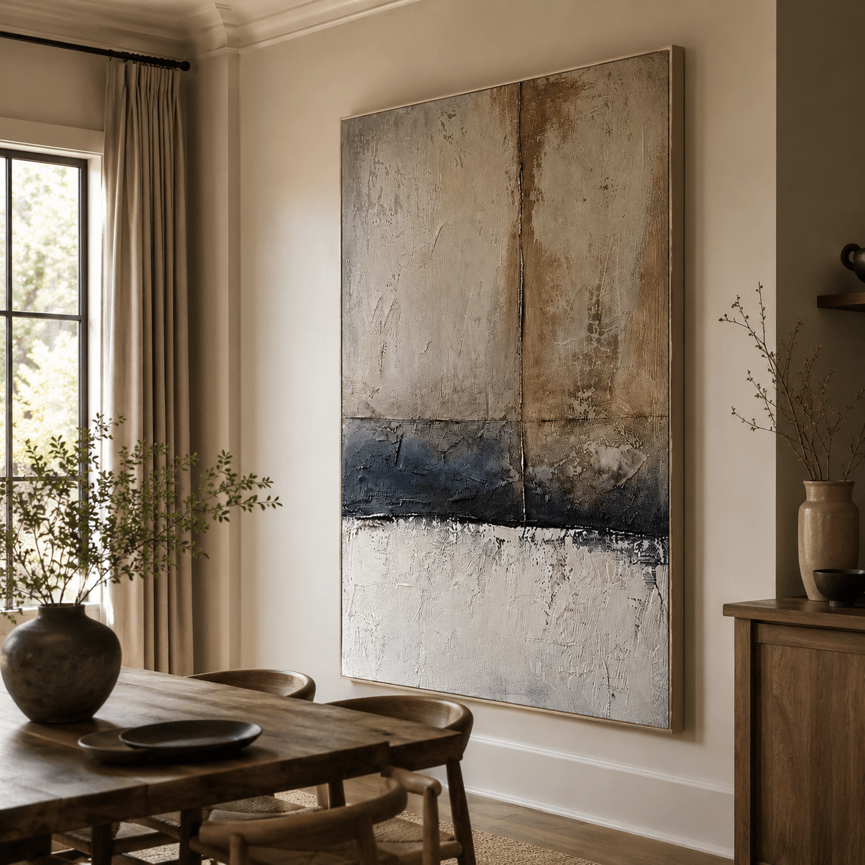 Textured Tonal Abstract | Layered Luxe