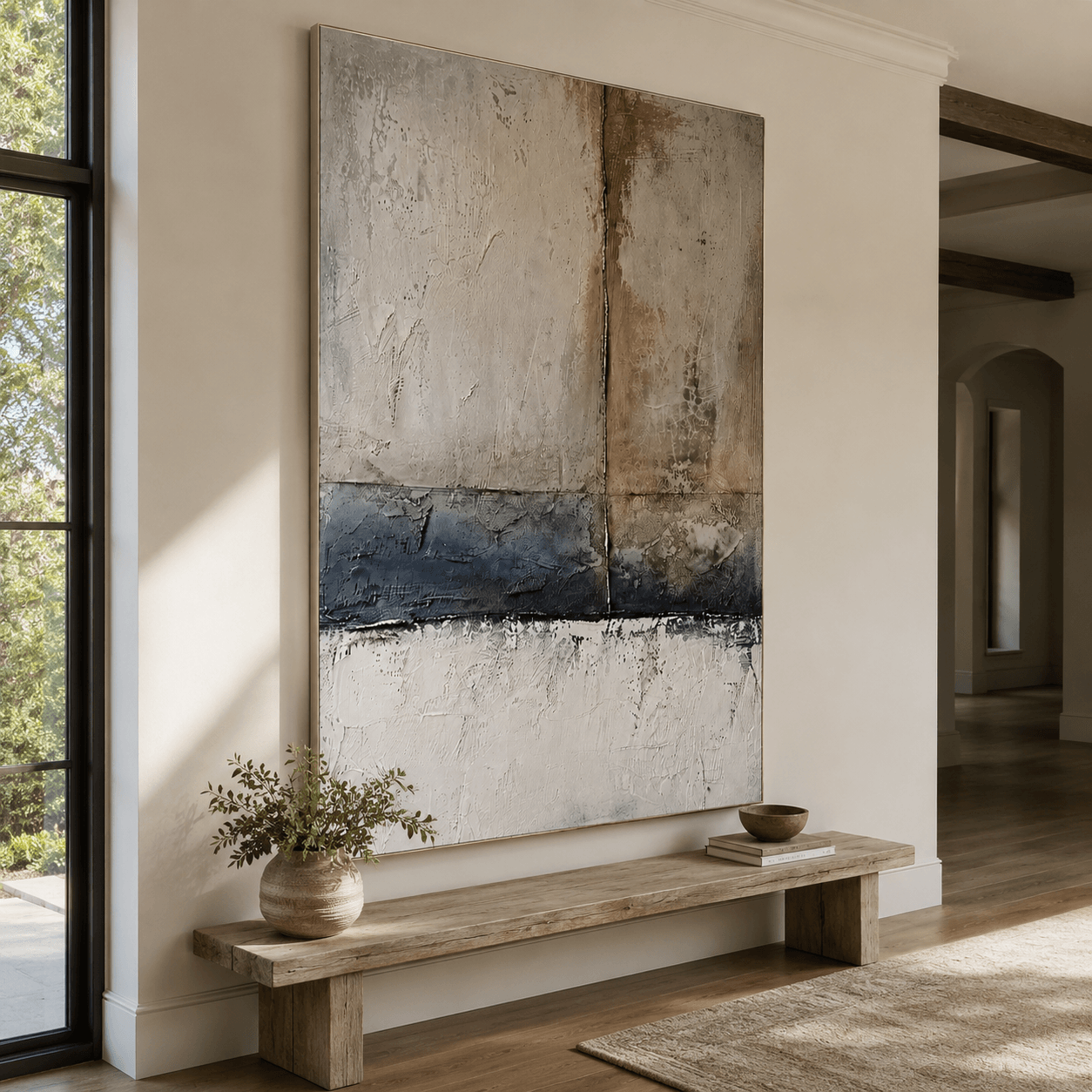 Textured Tonal Abstract | Layered Luxe