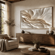Textured Fluid Petals | Ivory Cream