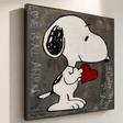 Textured Romantic Graffiti | Snoopy Heart