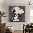 Textured Romantic Graffiti | Snoopy Heart