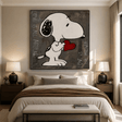 Textured Romantic Graffiti | Snoopy Heart