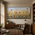 Textured Floral Meadow | Vibrant Petal Hues
