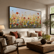 Textured Floral Meadow | Vibrant Petal Hues
