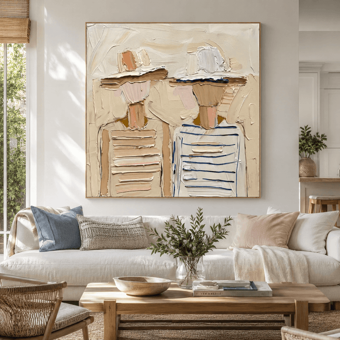 Textured Coastal Companions | Striped Silhouettes
