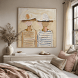 Textured Coastal Companions | Striped Silhouettes
