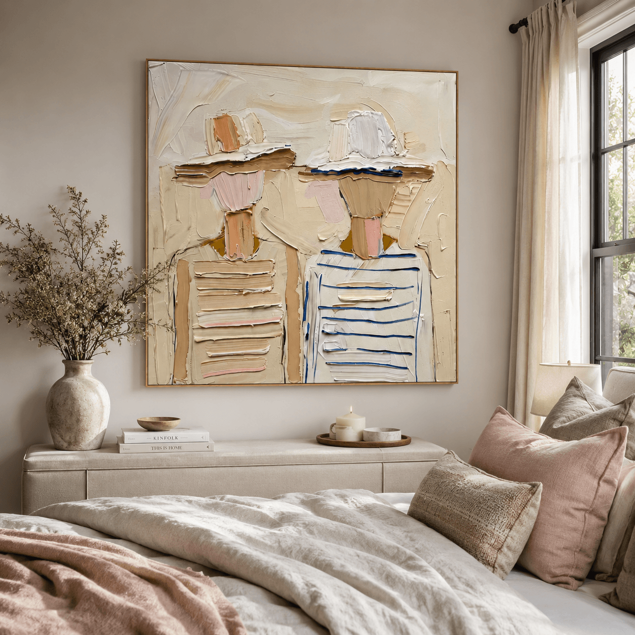 Textured Coastal Companions | Striped Silhouettes