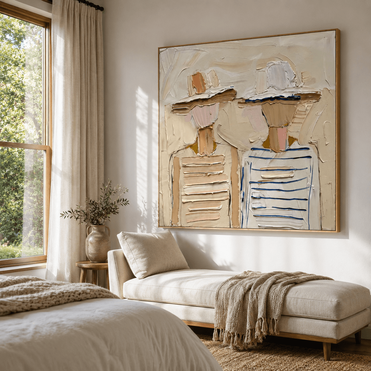 Textured Coastal Companions | Striped Silhouettes