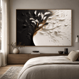 Textured Monochrome Floral | Black White