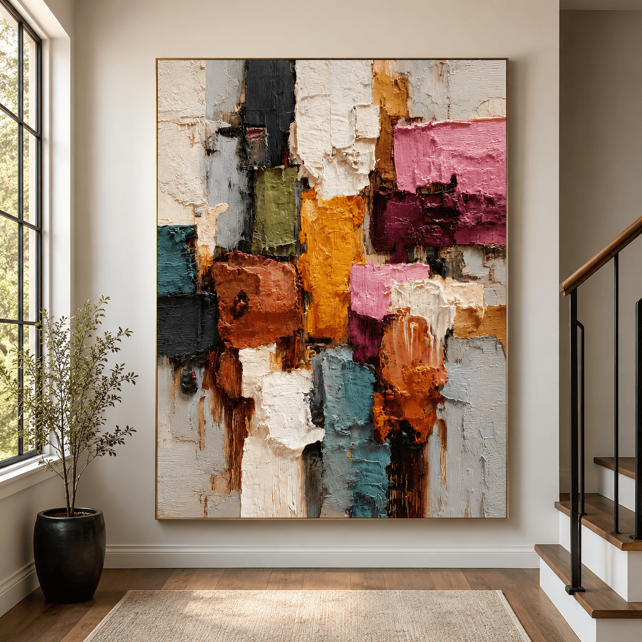 Textured Colorful Art | Vibrant Depth
