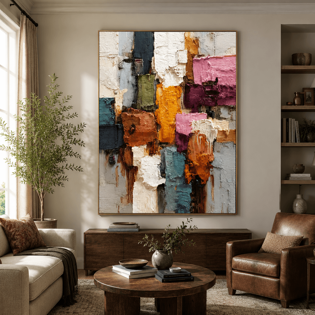 Textured Colorful Art | Vibrant Depth