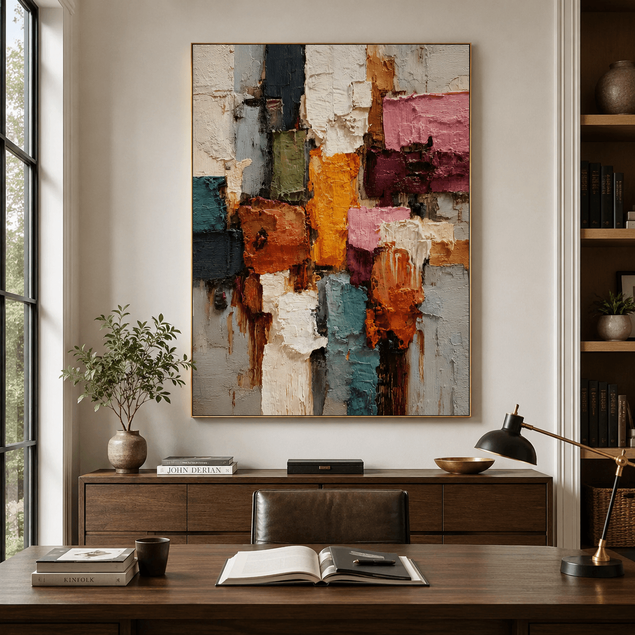Textured Colorful Art | Vibrant Depth