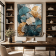 Textured Ginkgo Art | Nature-Inspired Depth